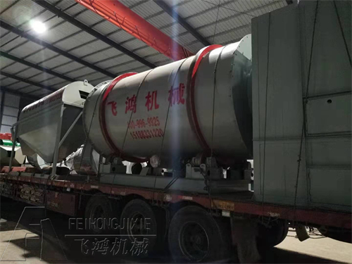 安徽馬鞍山25噸三回程沙子烘干機(jī)發(fā)貨現(xiàn)場(chǎng)